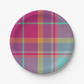 Decorative Plaid Papieren Bordje (Voorkant)