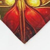 Decorative Red Green Fleece Blanket (Hoek)