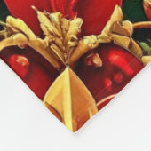 Decorative Red Green Fleece Blanket (Hoek)