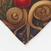 Decorative Red Green Fleece Blanket Deken (Hoek)