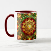 Decorative Red Green Holiday Mug Mok (Links)