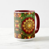 Decorative Red Green Holiday Mug Mok (Voorkant rechts)