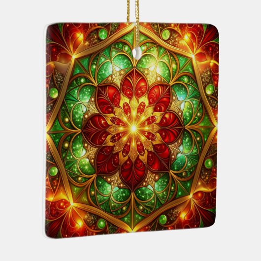 Decorative Red Green Holiday Ornament (Rechts)