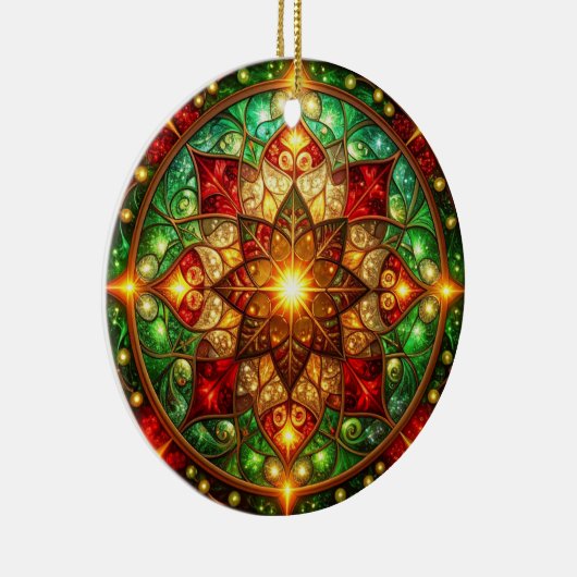 Decorative Red Green Holiday Ornament (Rechts)