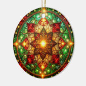 Decorative Red Green Holiday Ornament (Links)