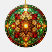 Decorative Red Green Holiday Ornament (Achterkant)