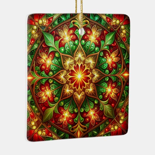 Decorative Red Green Holiday Ornament (Rechts)