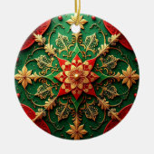 Decorative Red Green Holiday Ornament (Voorkant)