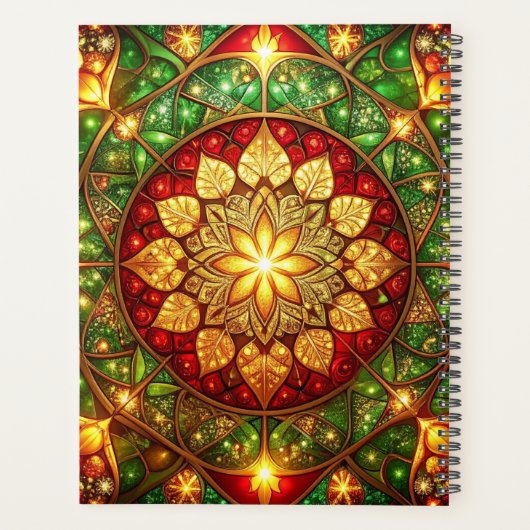 Decorative Red Green Holiday Planner (Achterkant)