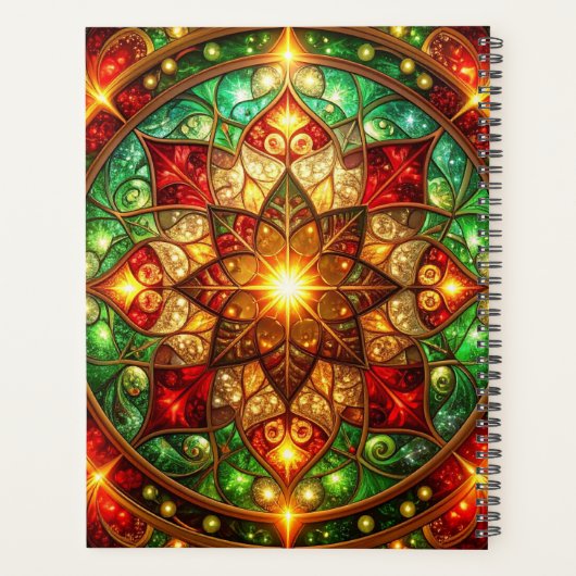 Decorative Red Green Holiday Planner (Achterkant)