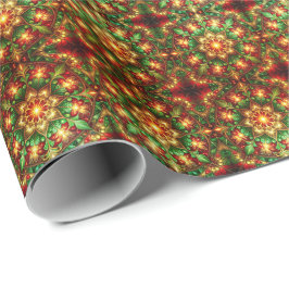 Decorative Red Green Holiday Wrapping Paper Cadeaupapier