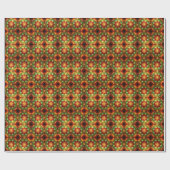 Decorative Red Green Holiday Wrapping Paper Cadeaupapier (Vlak)