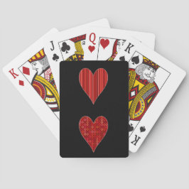 Decorative Red Hearts Pokerkaarten