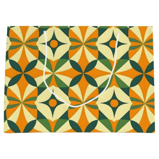 Decorative retro seamless pattern groot cadeauzakje (Voorkant)