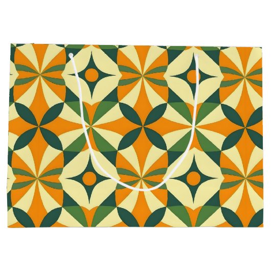 Decorative retro seamless pattern groot cadeauzakje (Achterkant)