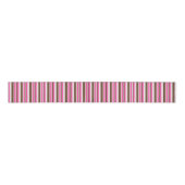 Decorative Ribbon Brown & Pink Stripe Grosgrain Lint (Voorkant)