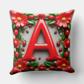 🐞 Decorative Rode Letter Lieveheersbeestje Klapro Kussen (Achterkant)