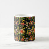 decorative seamless pattern. Flowers leaves curls Koffiemok (Center)