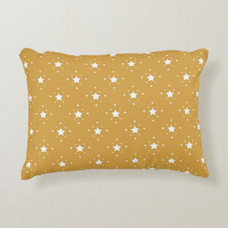 Decorative Stars on Gold Background Accent Kussen