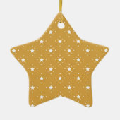 Decorative Stars on Gold Background Keramisch Ornament (Achterkant)