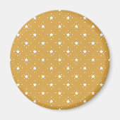 Decorative Stars on Gold Background Magneet (Voorkant)