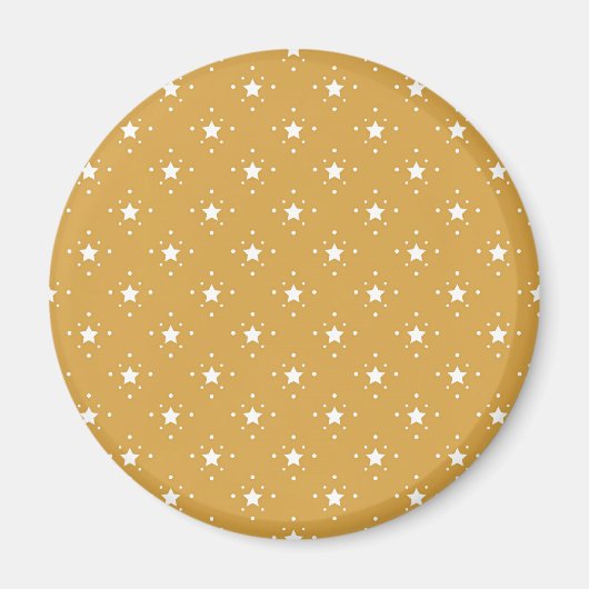 Decorative Stars on Gold Background Magneet (Voorkant)
