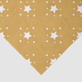 Decorative Stars on Gold Background Tissuepapier (Detail)