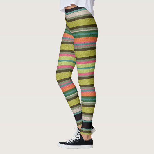  Decorative Striped  Leggings (Links)