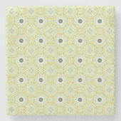 decorative symmetrical geometric pattern coaster  stenen onderzetter (Voorkant)