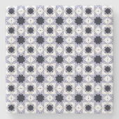 decorative symmetrical geometric pattern coaster  stenen onderzetter (Voorkant)
