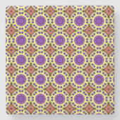 decorative symmetrical geometric pattern coaster  stenen onderzetter (Voorkant)