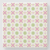 decorative symmetrical geometric pattern coaster  stenen onderzetter (Voorkant)