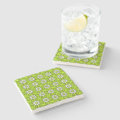 decorative symmetrical geometric pattern coaster stenen onderzetter (Zijkant)