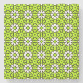 decorative symmetrical geometric pattern coaster stenen onderzetter (Voorkant)