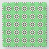 decorative symmetrical geometric pattern coaster  stenen onderzetter (Voorkant)