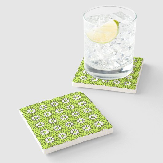 decorative symmetrical geometric pattern coaster stenen onderzetter