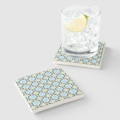 decorative symmetrical geometric pattern coaster stenen onderzetter