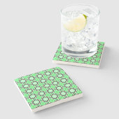 decorative symmetrical geometric pattern coaster stenen onderzetter