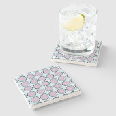 decorative symmetrical geometric pattern coaster  stenen onderzetter