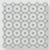 decorative symmetrical geometric pattern coaster  stenen onderzetter (Voorkant)