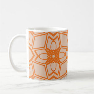 Decorative vintage style seamless geometric patter koffiemok