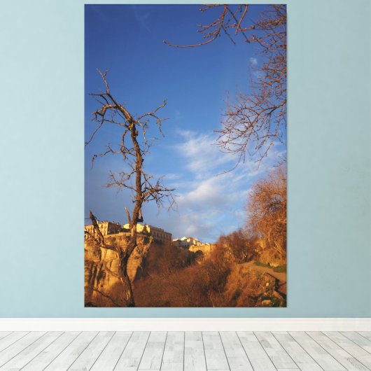decorative wall art canvas afdruk (Insitu (Houten vloer))
