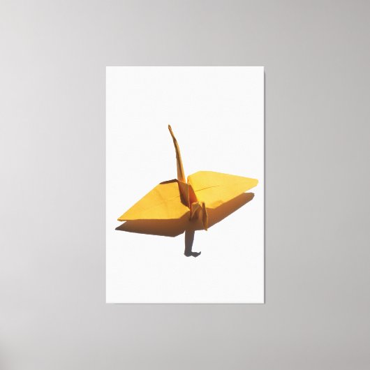 decorative wall art lucky origami crane canvas afdruk (Voorkant)