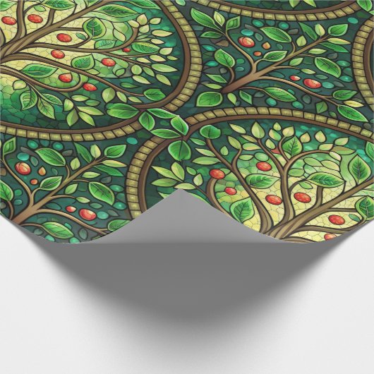 Decorative wrapping paper with a repeating  cadeaupapier (Hoek)