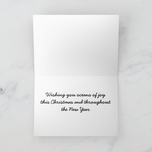 Decorator Crab Christmas Kaart (Binnen)