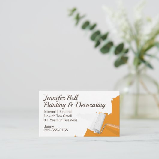 Decorator Painter Visitekaartje (Staand voorkant)