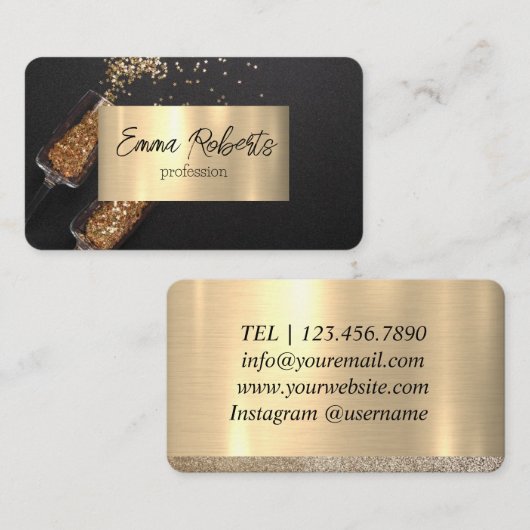 Decorator van de gebeurtenispartij visitekaartje (Voorkant / Achterkant)