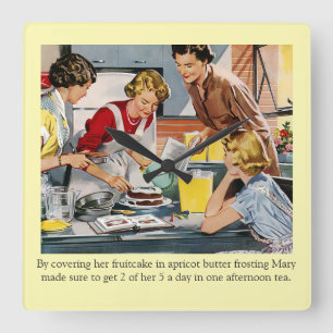 decorcerende kaken vierkante klok