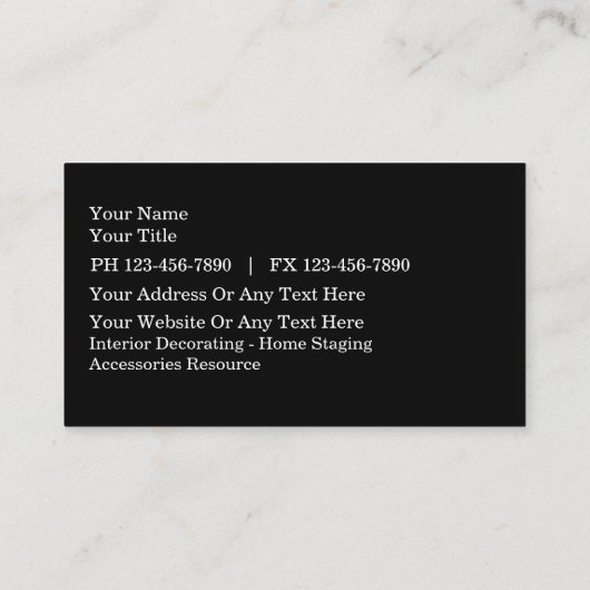 Decoreren Damask Pattern Chic Visitekaartjes (Achterkant)