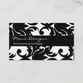 Decoreren Damask Pattern Chic Visitekaartjes (Voorkant)